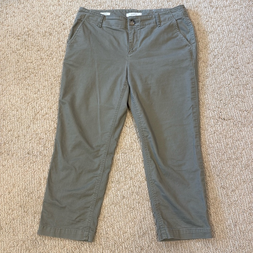Loft olive green chinos